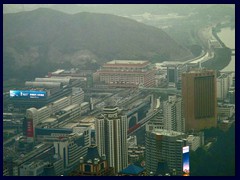 Views of the Immigration Building, Luohu Commercial City and Shenzhen Station from Shun Hing Square. See more in the skyline section.